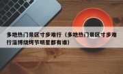 多地热门景区寸步难行（多地热门景区寸步难行淄博烧烤节明星都有谁）