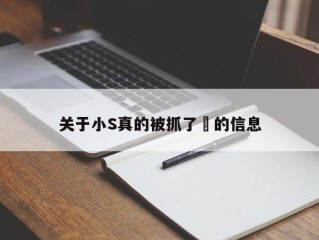 关于小S真的被抓了嗎的信息