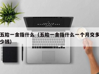 五险一金指什么（五险一金指什么一个月交多少钱）