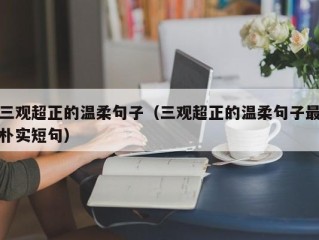 三观超正的温柔句子（三观超正的温柔句子最朴实短句）