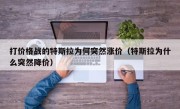 打价格战的特斯拉为何突然涨价（特斯拉为什么突然降价）