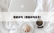爱国诗句（爱国诗句名言）