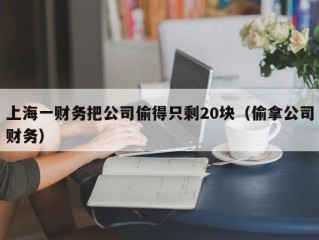 上海一财务把公司偷得只剩20块（偷拿公司财务）