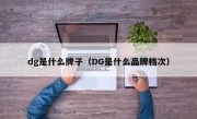 dg是什么牌子（DG是什么品牌档次）