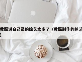 黄磊说自己录的综艺太多了（黄磊制作的综艺）