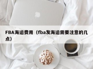FBA海运费用（fba发海运需要注意的几点）