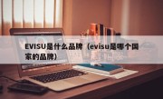 EVISU是什么品牌（evisu是哪个国家的品牌）