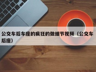 公交车后车座的疯狂的做细节视频（公交车 后座）