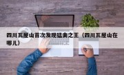 四川瓦屋山首次发现猛禽之王（四川瓦屋山在哪儿）