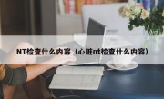 NT检查什么内容（心脏nt检查什么内容）