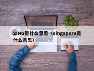 SING是什么意思（singapore是什么意思）