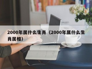 2000年属什么生肖（2000年属什么生肖属相）