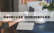 转述句是什么意思（改为转述句是什么意思）