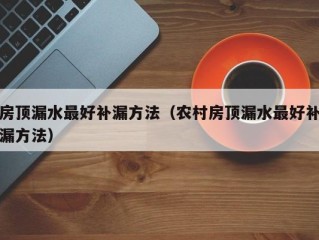 房顶漏水最好补漏方法（农村房顶漏水最好补漏方法）